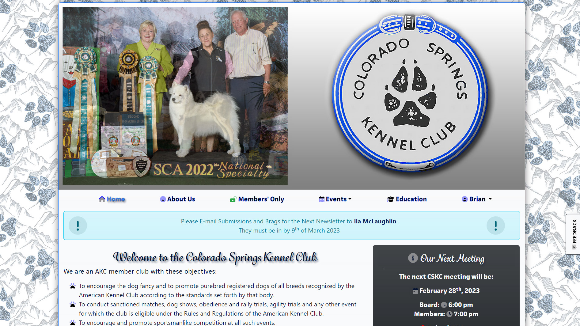 Colorado Springs Kennel Club website